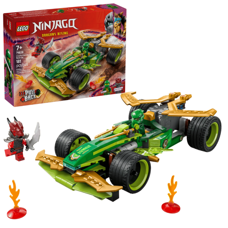 LEGO Ninjago – Lloydovo pretekárske auto s naťahovacím motorom